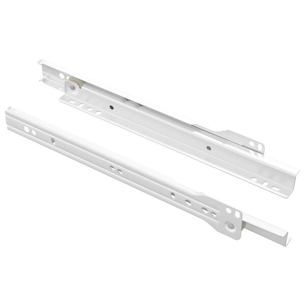 vidaXL Scorrevole per cassetti 2 pcs Bianco 250 mm Acciaio