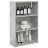 vidaXL Armadio da bagno a muro Grigio Cemento 40 x 16 x 62,5 cm