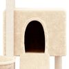 vidaXL Albero per Gatti con Tiragraffi in Sisal Crema 96 cm