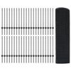 vidaXL Recinzione con Posto Grigio 0,8 x 100 m Acciaio e PVC