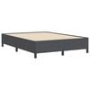 vidaXL Letto a molle Grigio scuro 140 x 200 cm Tessuto in Cords