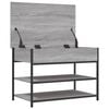 vidaXL Panca Porta Scarpe Grigio Sonoma 70x42,5x50cm Legno Multistrato