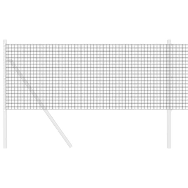 vidaXL Recinzione in Rete Saldato Grigio 0.4 x 50 m