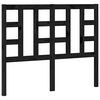 vidaXL Testiera per Letto Nera 126x4x100 cm in Legno Massello di Pino