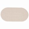 vidaXL Tappeto ZIZUR Crema 150 x 80 cm Polipropilene