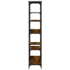 vidaXL Libreria Rovere Fumo 99x35,5x176 cm Legno Multistrato e Acciaio