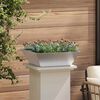 vidaXL Vaso da giardino Argento 50 x 50 x 15 cm Acciaio inossidabile