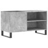vidaXL Mobile Porta Dischi Grigio Cemento 85x38x48cm Legno Multistrato