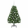 vidaXL Albero di Natale artificiale Verde 120 cm PVC e Metallo