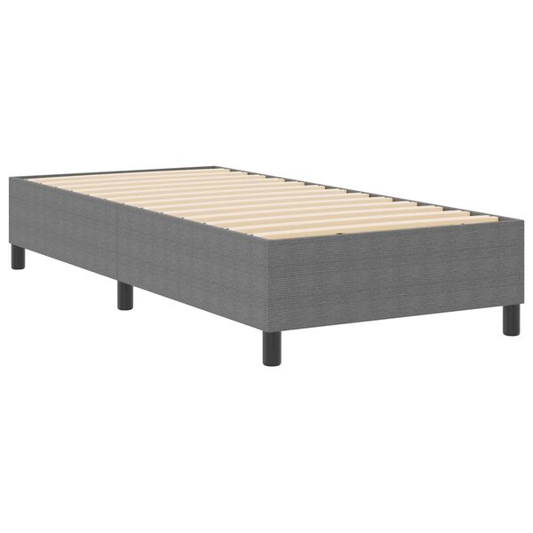vidaXL Struttura letto piattaforma Grigio chiaro 90 x 200 cm Tessuto