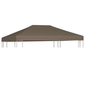 vidaXL Copertura Superiore per Gazebo 310 g/m&sup2; 3x4m Grigio Talpa
