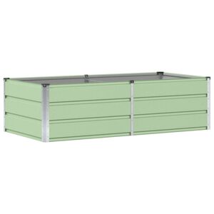vidaXL Fioriera Verde 160 x 80 x 45 cm Acciaio