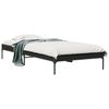 vidaXL Giroletto Nero 90x190 cm in Legno Multistrato e Metallo