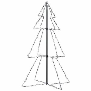 vidaXL Albero di Natale a Cono 160 LED per Interni Esterni 78x120 cm