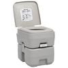 vidaXL WC Portatile per Campeggio Grigio 20+10 L