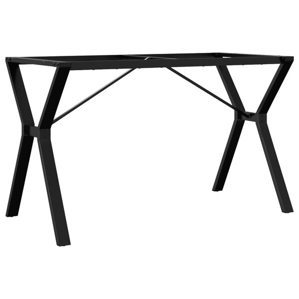 vidaXL Telaio Gambe a Y per Tavolo da Pranzo 120x60x73 cm in Acciaio