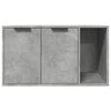 vidaXL Recinto Lettiera Gatti Grigio Cemento 60x40x40 cm in Truciolato