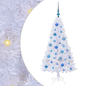 vidaXL Albero di Natale artificiale Bianco 120 cm PVC e Acciaio