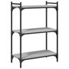 vidaXL Libreria a 3 Ripiani Grigio Sonoma 60x30x86cm Legno Multistrato