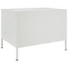vidaXL Tavolino da Salotto Bianco 68x50x50,5 cm in Acciaio