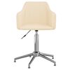 vidaXL Sedie da Pranzo Girevoli 2 pz Crema in Tessuto
