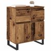 vidaXL Credenza con cassetto Legno vecchio 60 x 35 x 70 cm