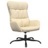 vidaXL Sedia Relax Crema in Tessuto