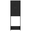 vidaXL Mobile per Lavatrice Nero 64x25,5x190 cm