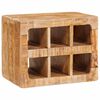 vidaXL Portabottiglie Marrone 44 x 30 x 35 cm Legno di mango massello