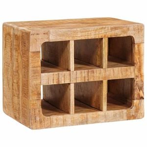 vidaXL Portabottiglie Marrone 44 x 30 x 35 cm Legno di mango massello