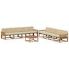 vidaXL Set di divani da esterno 9 pz 8-Posti Naturale e Beige