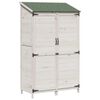 vidaXL Capanno da Giardino con tetto Bianco 106,5 x 56 x 176 cm