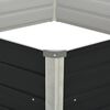 vidaXL Fioriera Antracite 129x129x45 cm in Acciaio Zincato