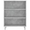 vidaXL Credenza Grigio Sonoma 69,5x32,5x180 cm Legno Multistrato