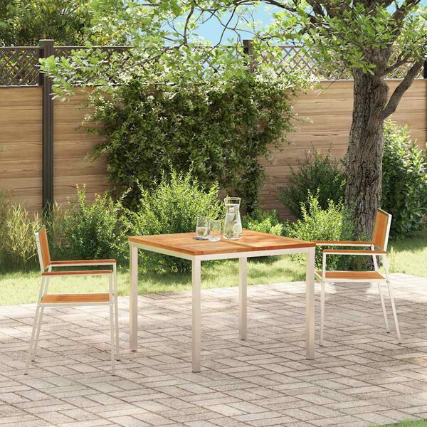 vidaXL SediadaGiardino 2 pcs Marrone 56x54,5x87cm Teak solido