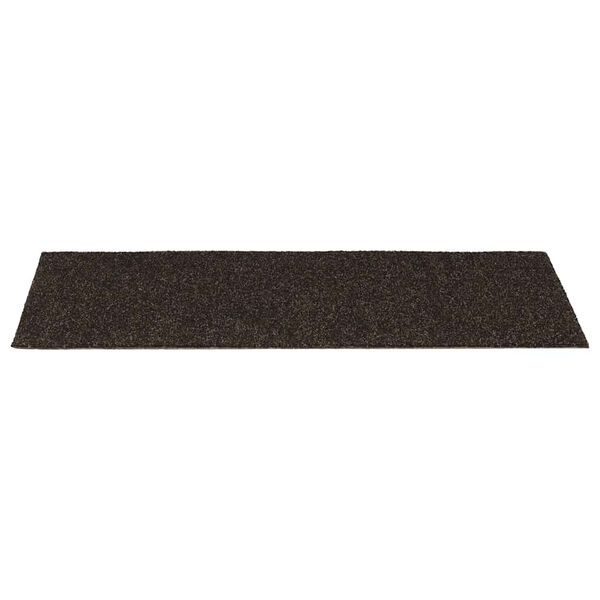 vidaXL Tappetini per scale autoadesivi 15 pz 60x25 cm marrone scuro rettangolari