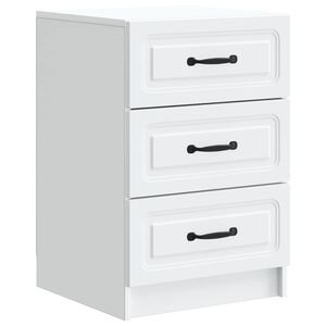 vidaXL Armadio da Notte Bianco 43 x 41 x 63,5 cm Legno ingegnerizzato