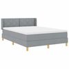 vidaXL <strong>Letto a Molle< / strong> Grigio chiaro 140 x 200 cm