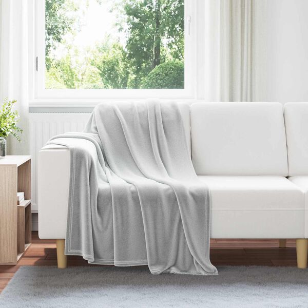 vidaXL Coperte da Pile 6 pcs Grigio 130 x 150 cm Panno