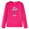 vidaXL Maglietta da Bambina a Maniche Lunghe Fucsia 104