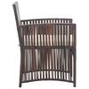 vidaXL Set Divani da Giardino 4 pz con Cuscino in Polyrattan Marrone