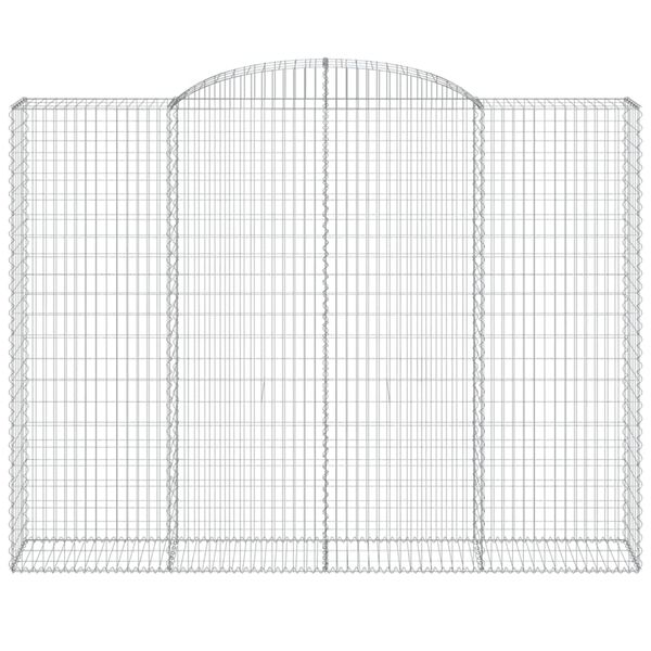 vidaXL Cesti Gabbioni ad Arco 8 pz 300x50x220/240 cm Ferro Zincato