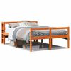 vidaXL Giroletto con Testiera Marrone Cera 140x190 cm Massello Pino