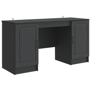 vidaXL Scrivania Nero 142,5 x 50 x 75 cm Legno ingegnerizzato