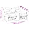 vidaXL Divano Massaggio a 2 Posti con Portabicchieri Grigio Chiaro