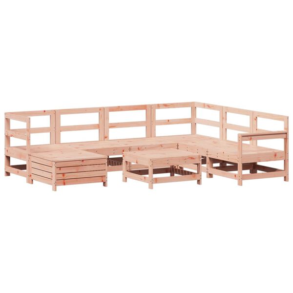 vidaXL Set Divani da Giardino 8 pz in Legno Massello Abete Douglas