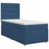vidaXL Letto box spring con materasso Blu 100 x 200 cm Tessuto
