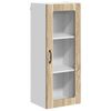 vidaXL Mobile in vetro da parete LUCCA Rovere Sonoma 40 x 31 x 100 cm