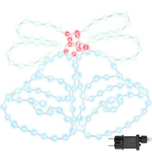 vidaXL Campana di Natale con 144 LED Multicolore 56 x 46 cm PVC