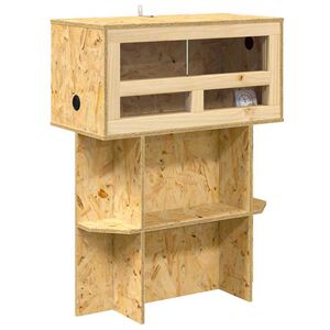 vidaXL Terrario Marrone 60 x 30 x 80 cm OSB
